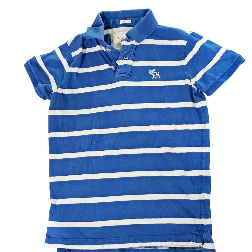 Copied - Cotton Polo Shirt Abercrombie & Finch Muscle Fit Striped Size M